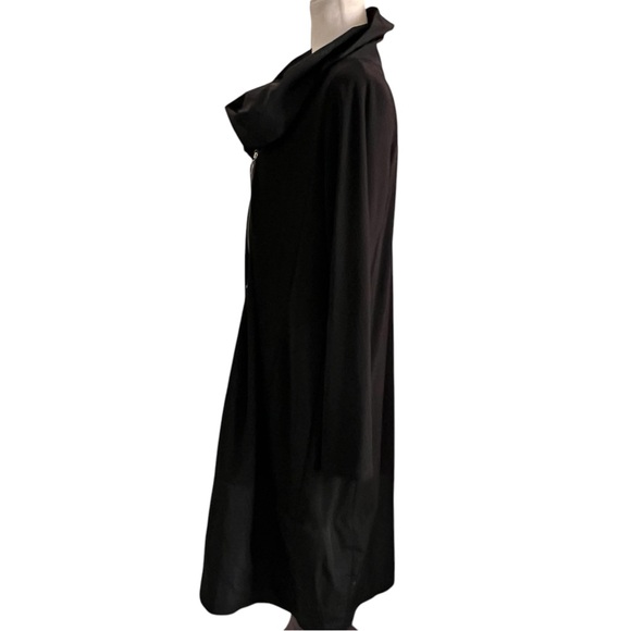 SCAPA Lauren Perre Zip Black Oversized Cowl Neck Dress L - Picture 2 of 7